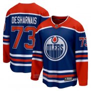 Camiseta Hockey Edmonton Oilers Vincent Desharnais Primera Premier Breakaway Azul