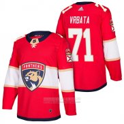 Camiseta Hockey Florida Panthers 71 Radim Vrbata Autentico Primera 2018 Rojo