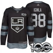 Camiseta Hockey Los Angeles Kings 88 Jarome Iginla 2017 100 Aniversario Negro