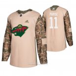 Camiseta Hockey Minnesota Wild Zach Parise Dia De Los Veteranos Camuflaje