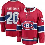 Camiseta Hockey Montreal Canadiens Juraj Slafkovsky Primera Premier Breakaway Rojo