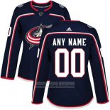 Camiseta Hockey Mujer Columbus Blue Jackets Personalizada Azul