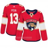 Camiseta Hockey Mujer Florida Panthers 13 Mark Pysyk Adizero Jugador Primera Rojo