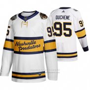 Camiseta Hockey Nashville Predators Retro Matt Duchene Breakaway Jugador 2020 Winter Classic Blanco