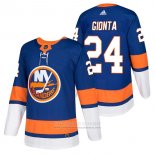 Camiseta Hockey New York Islanders 24 Stephen Gionta Autentico Primera 2018 Azul