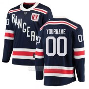 Camiseta Hockey New York Rangers Autentico 2018 Classic Stitched Personalizada Azul