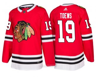 Camiseta Hockey Nino Chicago Blackhawks 19 Jonathan Toews Rojo 2018 Primera