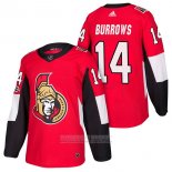 Camiseta Hockey Ottawa Senators 14 Alexandre Burrows Autentico Primera 2018 Rojo