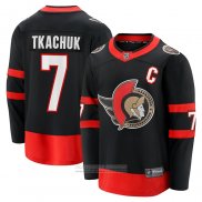 Camiseta Hockey Ottawa Senators Brady Tkachuk Primera Breakaway Negro