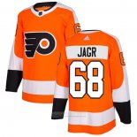 Camiseta Hockey Philadelphia Flyers 68 Jaromir Jagr Primera Autentico Naranja