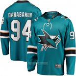 Camiseta Hockey San Jose Sharks Alexander Barabanov Primera Breakaway Verde