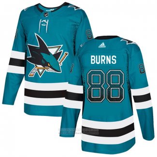 Camiseta Hockey San Jose Sharks Brent Burns Drift Fashion Verde