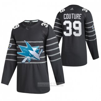 Camiseta Hockey San Jose Sharks Logan Couture Autentico 2020 All Star Gris