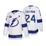 Camiseta Hockey Tampa Bay Lightning 24 Ryan Callahan 2018 Blanco