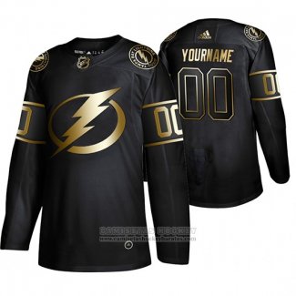 Camiseta Hockey Tampa Bay Lightning Golden Edition Negro