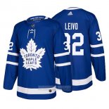 Camiseta Hockey Toronto Maple Leafs 32 Josh Leivo Primera 2017-2018 Azul