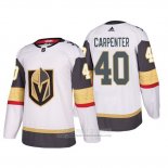 Camiseta Hockey Vegas Golden Knights Ryan Carpenter Segunda Autentico Jugador Blanco