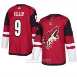 Camiseta Hockey Arizona Coyotes Clayton Keller Maroon Autentico Primera