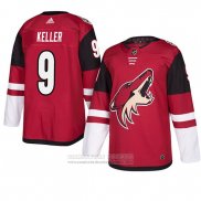 Camiseta Hockey Arizona Coyotes Clayton Keller Maroon Autentico Primera