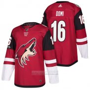 Camiseta Hockey Arizona Coyotes Max Domi 16 Primera Autentico 2018 Rojo