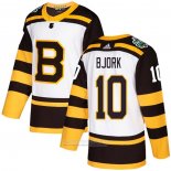 Camiseta Hockey Boston Bruins 10 Anders Bjork Autentico 2019 Winter Classic Blanco