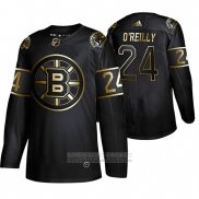 Camiseta Hockey Boston Bruins Terry O'reilly Golden Edition Retired Negro