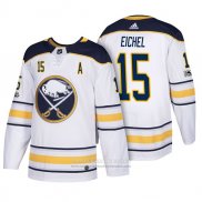 Camiseta Hockey Buffalo Sabres 15 Jack Eichel 2018 New Season Team Road Blanco