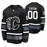 Camiseta Hockey Calgary Flames Personalizada 2019 All Star Negro