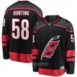 Camiseta Hockey Carolina Hurricanes Michael Bunting Primera Breakaway Negro