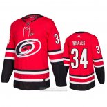 Camiseta Hockey Carolina Hurricanes Petr Mrazek Primera Rojo