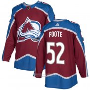 Camiseta Hockey Colorado Avalanche 52 Adam Foote Primera Autentico Rojo