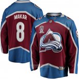 Camiseta Hockey Colorado Avalanche Cale Makar 2022 Stanley Cup Champions Breakaway Rojo