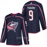 Camiseta Hockey Columbus Blue Jackets 9 Artemi Panarin Autentico Primera 2018 Azul