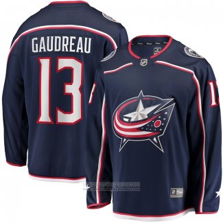 Camiseta Hockey Columbus Blue Jackets Johnny Gaudreau 2022 Breakaway Azul