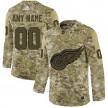 Camiseta Hockey Detroit Red Wings 2019 Salute to Service Personalizada Camuflaje