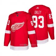 Camiseta Hockey Detroit Red Wings 83 Trevor Daley Autentico Primera 2018 Rojo