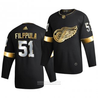 Camiseta Hockey Detroit Red Wings Valtteri Filppula Golden Edition Limited Autentico 2020-21 Negro