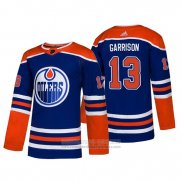 Camiseta Hockey Edmonton Oilers Jason Garrison Alterno Autentico Azul