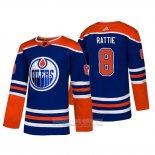 Camiseta Hockey Edmonton Oilers Ty Rattie Alterno Autentico Azul