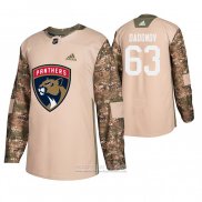 Camiseta Hockey Florida Panthers Evgenii Dadonov Dia De Los Veteranos Camuflaje