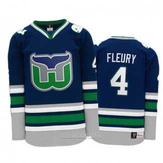 Camiseta Hockey Hartford Whalers Haydn Fleury Heritage Throwback Azul