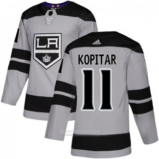 Camiseta Hockey Los Angeles Kings 11 Anze Kopitar Alterno Autentico Gris