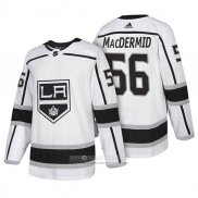 Camiseta Hockey Los Angeles Kings 56 Kurtis Macdermid Autentico Segunda 2018 Blanco