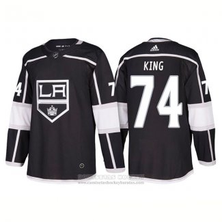 Camiseta Hockey Los Angeles Kings 74 Dwight King Primera 2018 Negro