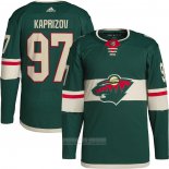 Camiseta Hockey Minnesota Wild Kirill Kaprizov Autentico Primera Verde