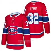 Camiseta Hockey Montreal Canadiens 32 Mark Streit Autentico Primera 2018 Rojo