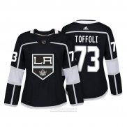 Camiseta Hockey Mujer Los Angeles Kings 73 Tyler Toffoli Autentico Jugador Negro