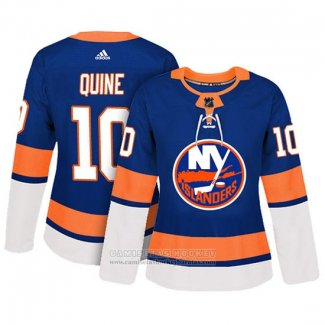 Camiseta Hockey Mujer New York Islanders 10 Alan Quine Adizero Jugador Primera Azul