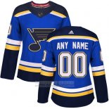 Camiseta Hockey Mujer St. Louis Blues 15 Robby Fabbri Primera Adizero Jugador Azul