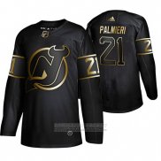 Camiseta Hockey New Jersey Devils Kyle Palmieri Golden Edition Negro